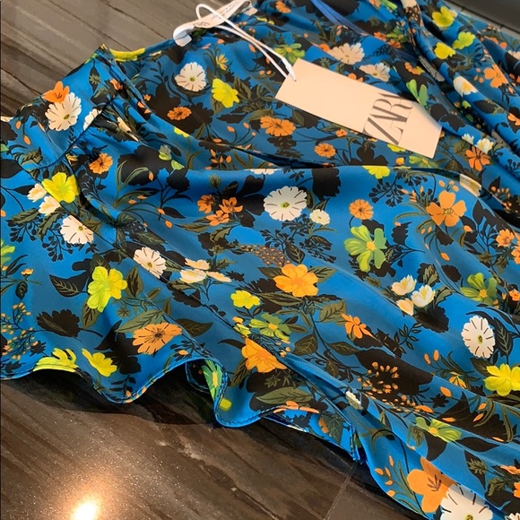 Zara Floral Print Mini Dress - Picture 5 of 6